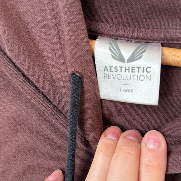 Aesthetic Revolution Hoodie Purple Size Large - Picture 5 of 9